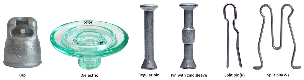 U40B 175/110/190 Glass Insulator(图1) 40kn普通型产品部件图.jpg