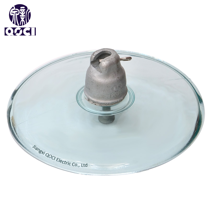 Glass Insulator U210AD With Zinc Bushing