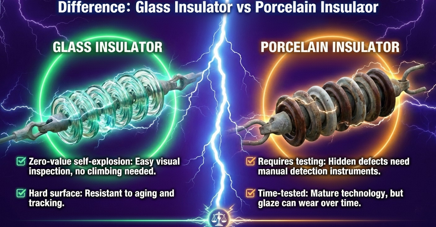 Difference Glass Insulator vs Porcelain Insulator.jpg Difference Glass Insulator vs Porcelain Insulator.jpg