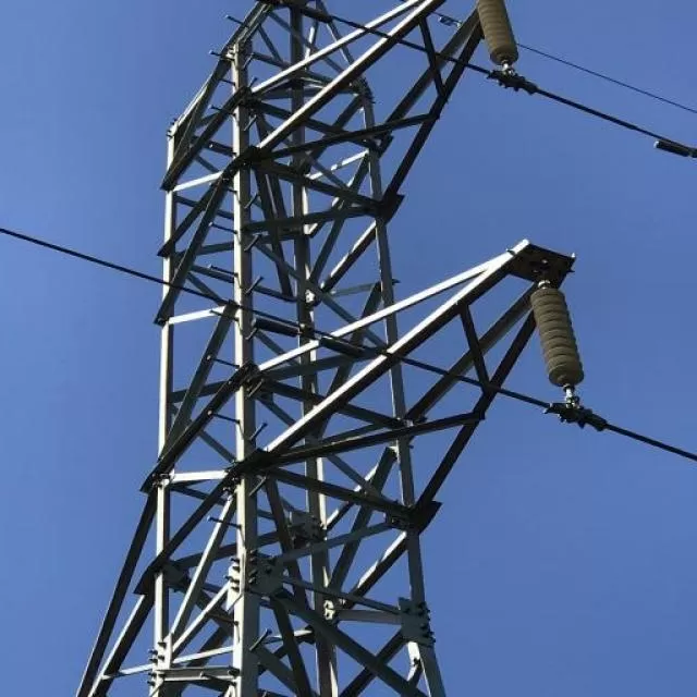 power lines and transformers
