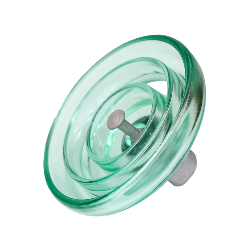 120kN Anti-Pollution Toughened Glass Suspension Insulator with Long Steel Feet