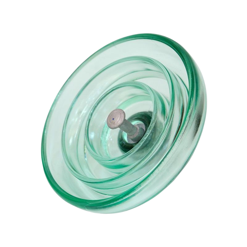 120kN Anti-Pollution Toughened Glass Suspension Insulator with Long Steel Feet