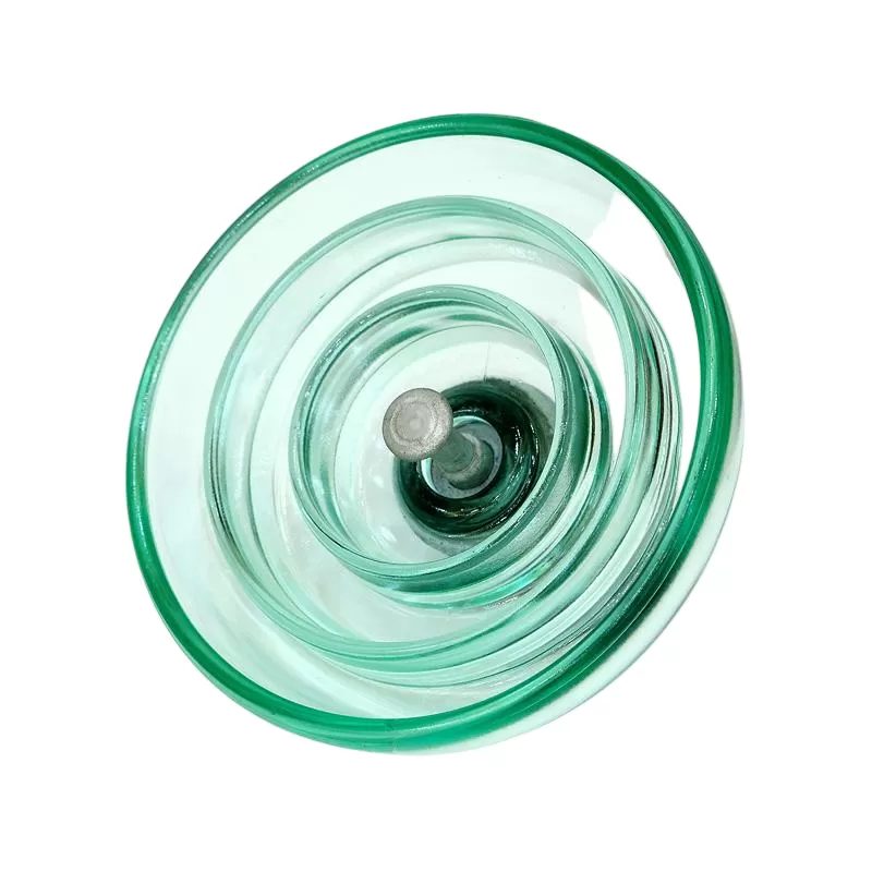 120kN Anti-Pollution Toughened Glass Suspension Insulator with Long Steel Feet
