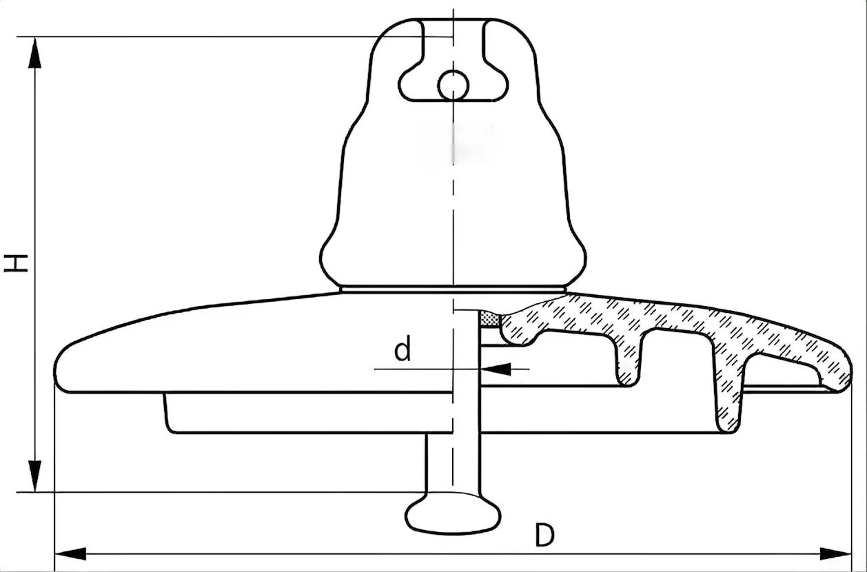 PS-70E Toughened Suspension Glass InsulatorFigure 1 PS-70E Toughened Suspension Glass InsulatorFigure 1