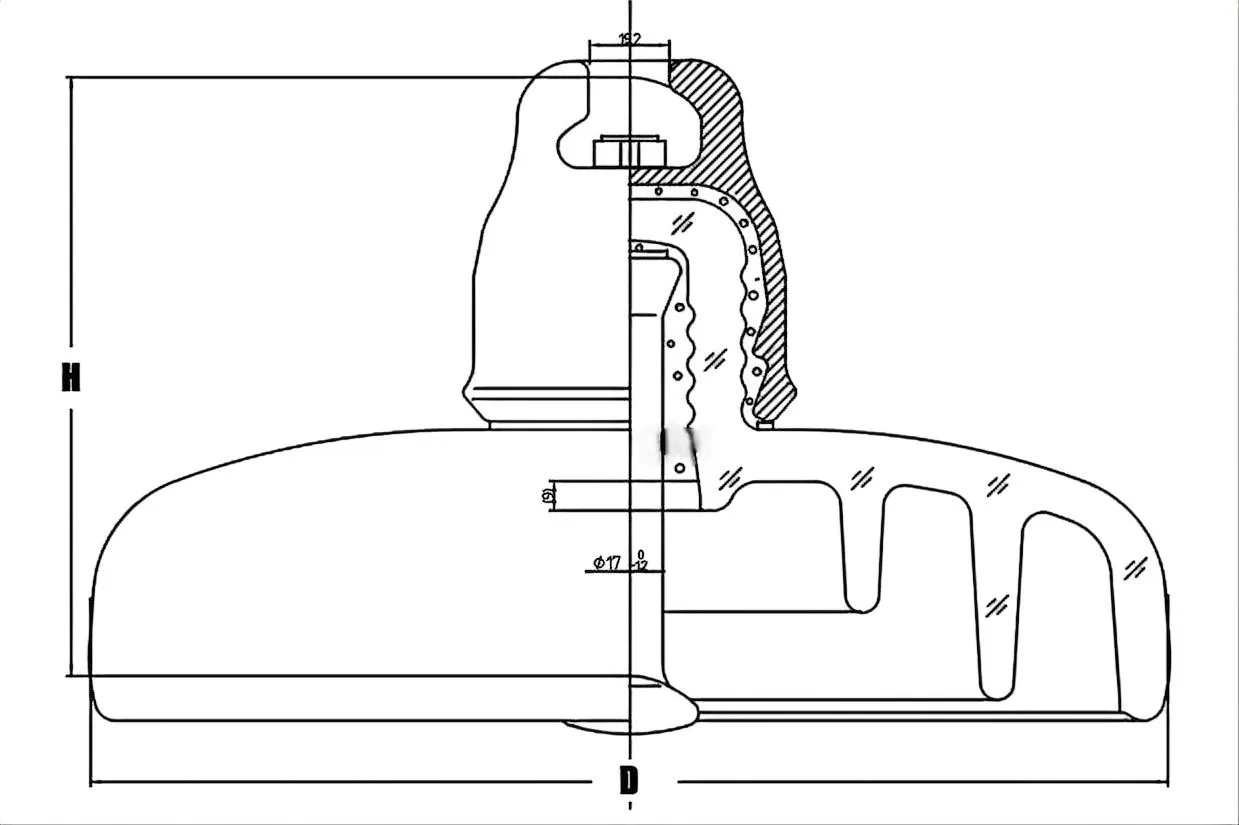 HV glass suspension insulator U160BLPFigure 1 HV glass suspension insulator U160BLPFigure 1