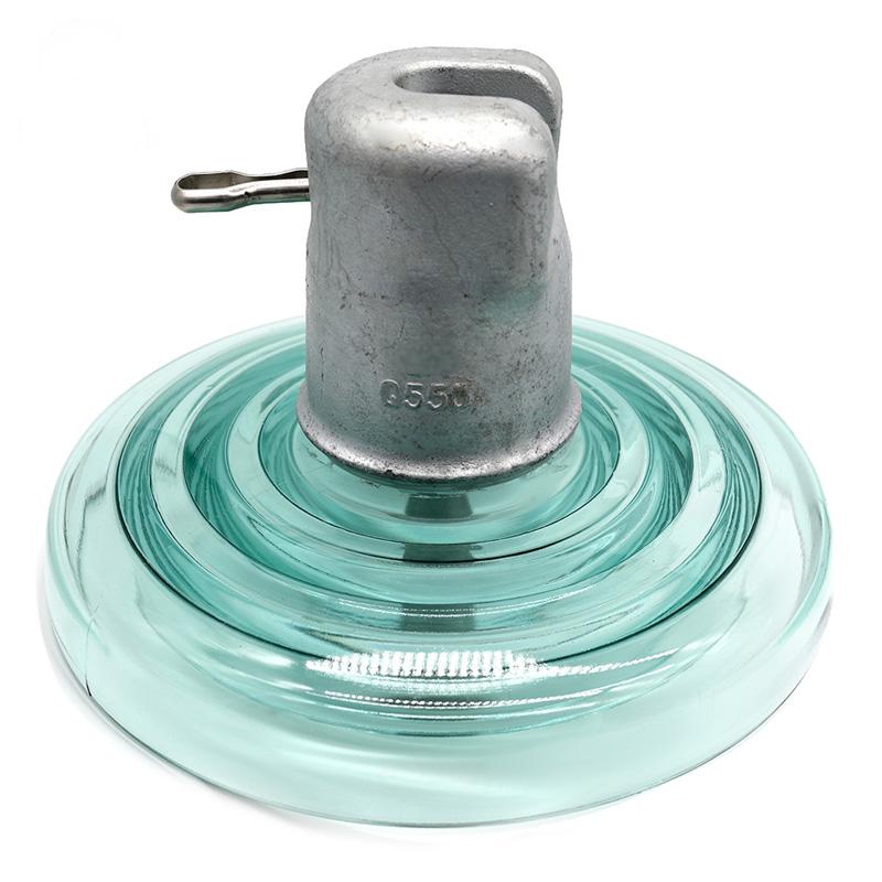 U550B High Voltage Superior Quality Disc Suspension Toughened Glass Insulator