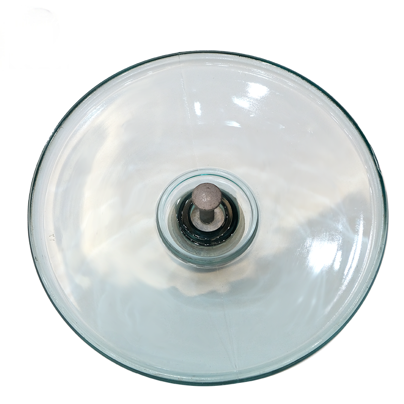 Aerodynamic-Glass-Insulator-with-Streamlined-Shed-for-Wind-and-Rain-Resistance