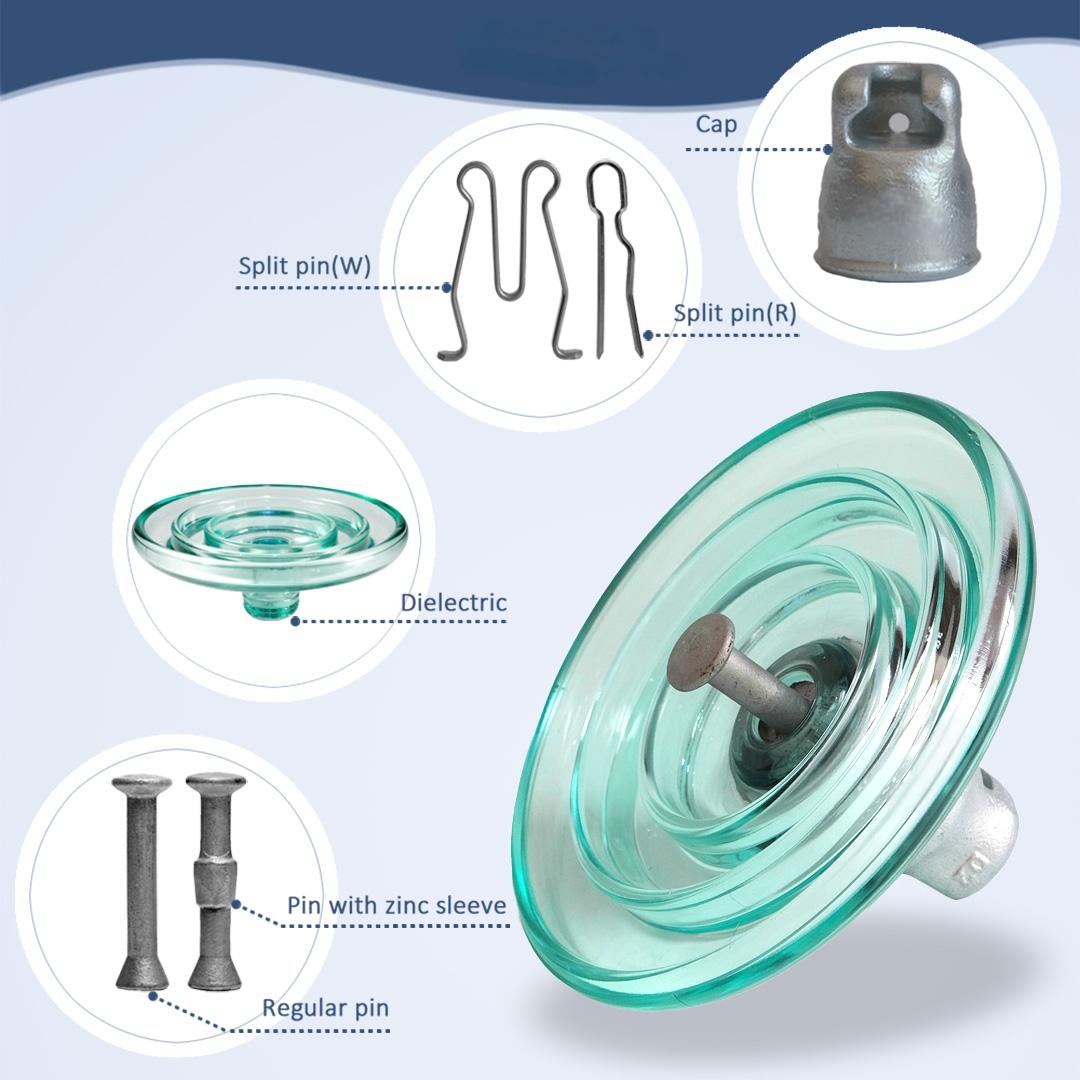 70kN High Voltage Glass Insulator CTV 254 Isolator En Verre U70BL(图2) 1-260406155S6250.jpg