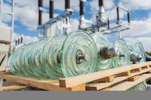 Electric Fence Insulators and the Science of Electrical Insulation(图5) rows-glass-insulators-high-voltage-power-line.png